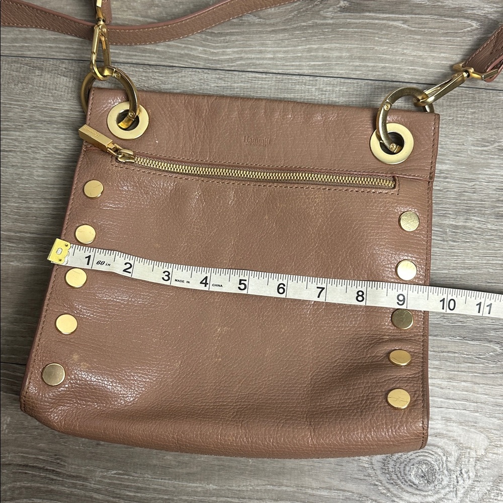 Hammitt Brown Leather Crossbody with Gold Studs - Picture 9 of 11